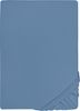 biberna Jersey-Elastic-Spannbetttuch 0077866, azurblau, 1x 180x200 cm - 200x220 cm Bild 5