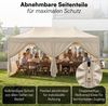 STEELSØN 'Rynara' Pavillon 3x6 m, beige, wasserdicht, stabil und UV-beständig, Faltpavillon mit 6 Seitenteilen, Pop Up Pavillon inkl. Tragetasche Bild 5