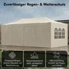 STEELSØN 'Rynara' Pavillon 3x6 m, beige, wasserdicht, stabil und UV-beständig, Faltpavillon mit 6 Seitenteilen, Pop Up Pavillon inkl. Tragetasche Bild 3