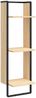 vidaXL Wandregal 3 Fächer Sonoma-Eiche 30x25x100 cm Holzwerkstoff 836304 Bild 2