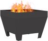 vidaXL Feuerstelle Schwarz 50 x 50 x 38 cm Stahl 858942 Bild 3