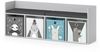 Kindersitzbank Luigi Weiß 107.2 x 88.6 cm 4 Fächer, mit Faltboxen grau Vicco Bild 1