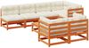 vidaXL 8-tlg. Garten-Sofagarnitur mit Kissen Wachsbraun Kiefernholz 3299347 Bild 2