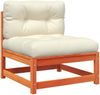 vidaXL 8-tlg. Garten-Sofagarnitur mit Kissen Wachsbraun Kiefernholz 3299347 Bild 5