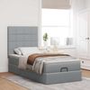 vidaXL Ottomane Bett mit Matratze & LEDs Hellgrau 80x200 cm Stoff 3313961 Bild 4