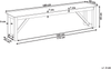 Gartenbank NOTTERI 180 cm Beton Grau Bild 2