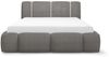 Polsterbett Schlafzimmerbett SPRINGS 200x200cm in Stoff Lambi Grau Bild 4