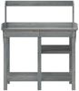 vidaXL Pflanztisch mit Ablagen Grau Massivholz Tanne 368433 Bild 5