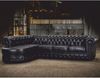 Casa Padrino Luxus Chesterfield Leder Ecksofa Vintage Schwarz 293 cm - Echtleder Möbel Bild 2