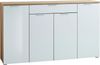 Sideboard 'GW-TELDE', Hochglanz Weiß/ Navarra Eiche, ca. 180 x 105 x 40 cm Bild 3