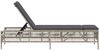 vidaXL Sonnenliege mit Auflage Hellgrau Poly Rattan 4002742 Bild 5