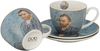 DUO ART GALLERY 2er-Set Tasse mit Untertasse PORTRAIT OF Van Gogh, New Bone China Porzellan Bild 3