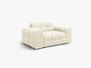 Micadoni Sofa Kendal 2-Sitzer Samt Elfenbein Bild 2
