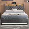 STILVORA Polsterbett mit bettkasten,Stauraumbett Boxspringbett 140×190 mit USB & LED-Licht (Funktionbett mit Hydraulikstange,Tragfähigkeit: 200kg, Strapazierfähig und schmutzabweisend,verschiedenen Farben,Metallrahmen), Bettgestell mit Lattenrost,Beque... Bild 2