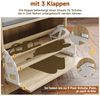 SONNI Schuhschrank Schuhschränke mit sitzbank und schubfach,94.5x30x57cm,Schuhkipper,holz schuhregale Bild 2