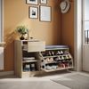 SONNI Schuhschrank Schuhschränke mit sitzbank und schubfach,94.5x30x57cm,Schuhkipper,holz schuhregale Bild 5