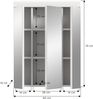 Xonox Scout Spiegelschrank (B/H/T: 60x79x18 cm) in weiß Nachbildung und weiß Hochglanz tiefzieh Bild 4