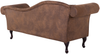 Chaiselongue Kunstleder hellbraun linksseitig LATTES Bild 5
