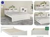 OTTO home Massivholzbett FLAVION, Jugendbett, Stauraum, FSC® zertifizierte Kiefer (Breite: 90, 140, 180), Qualitätsprodukt, Regal, Kassettenoptik, Schublade optional Bild 3