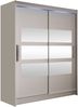Kleiderschrank Westa VII, mit RGB LED Beleuchtung, Farbe: Cashmere / Spiegel Bild 1