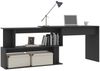 vidaXL Eckschreibtisch Grau 200x50x76 cm Holzwerkstoff 801100 Bild 3