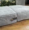 FORTISLINE Kindersofa Kindersofa Rosalia Ausklappbares Sofa aus Cord mit Verlängerung Bild 2