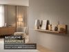 Massivart® Wandboard 153 cm Breite Wildeiche geölt »ARAYA«, Stauraum · große Ablagefläche · Wandregal Bild 3
