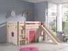 Spielbett Pino inkl. Rutsche mit Textilset Vorhang \"Spring\" Bild 2