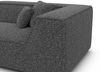 Samtstoff Ecksofa Monterola L Form - Bouclestoff - graphite - Links Bild 5