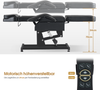 Barberpub Kosmetikliege Elektrisch, Massageliege Klappbar & Höhenverstellbar, Tattoo Liege mit 3 Motoren, Massagetisch für SPA Salon 0751 (Schwarz/Kunstleder) Bild 3