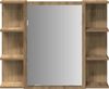 vidaXL Bad-Spiegelschrank Artisan-Eiche 80x20,5x64cm Holzwerkstoff 856037 Bild 4