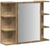 vidaXL Bad-Spiegelschrank Artisan-Eiche 80x20,5x64cm Holzwerkstoff 856037 Bild 2