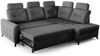 Ecksofa Schlafsofa Sofa WENDIE Stoff Hold Me Dunkelgrau Ottomane Rechts Bild 3