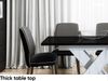 MEBLINI Esstisch Ausziehbar - 140-180x80x75cm - BRONX - Schwarz Hochglanz/Weiß Hochglanz - Esszimmertisch Modern - Küchentisch - Säulentisch - Ausziehtisch - Dining Table Bild 4