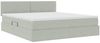 vidaXL Aufbewahrungsbett mit Matratze Hellgrau 180 x 200 cm Samt 3370713 Bild 5
