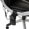 Massage-Bürostuhl HWC-A71, Drehstuhl Chefsessel, Heizfunktion Massagefunktion Kunstleder ~ schwarz Bild 5