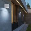 LED Außenwandleuchte, Aluminium weiß, H 9,2 cm Bild 3