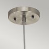 Hängeleuchte, Deckenlampe, Glas Nickel, D 22,3 cm Bild 4