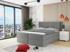 Boxspringbett Rebos, Grau, 140x200 cm Bild 2
