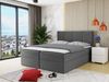 Boxspringbett Rebos, Grau, 140x200 cm Bild 2