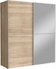 Schwebetürenschrank >Vrillisia< in Sonoma-Eiche - 170,3x190,5x61,2cm (BxHxT) Bild 2