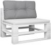 vidaXL Palettenkissen Grau 80x40x12 cm Stoff 360602 Bild 3