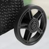Casaria® Sonnenliege 2er Set mit Rollen Auflage Schwarz Anthrazit Bild 4