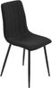 en. casa Esszimmerstuhl Elsern 4er Set, Schwarz, 89x43x52 cm Bild 4