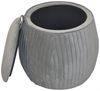 Sitzhocker mit Stauraum "Anna" grau Bild 3
