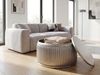 Couchtisch Metall Rund 60cm Silber mit abnehmbarer Tischplatte - Design Wohnzimmertisch mit Stauraum - Extravaganter Loungetisch Metall - Moderner Sofatisch - Beistelltisch Handmade Bild 5