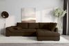 99rooms Terra Ecksofa Velours KRONOS Schokolade Rechts ohne Schlaffunktion Bild 2
