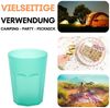 Engelland Becher Plastikbecher in modernen Neonfarben, Mehrweg, 20-tlg, Kunststoff, spülmaschinengeeignet, bruchfest, wiederverwendbar, 250 ml, 0,25 Liter Bild 3