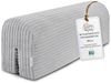 Bettkantenschutz für Kinderbetten 90 cm - Schutz für Bettrahmen Baby Bett rausfallschutz für boxspringbett bettgitter mit Bezug Kantenschutz Kinder Babybett Hellgrau Bild 4