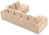 Wohnlandschaft Gomera Lounge U Form aus Samtstoff - Samtstoff - beige - Links Bild 4